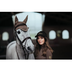 Cappellino Equestrian Stockholm Nero dorato