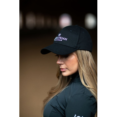Cappellino Equestrian Stockholm Nero bianco
