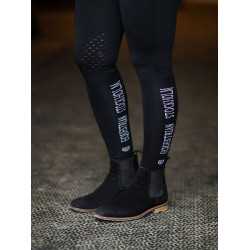 Calze da equitazione Equestrian Stockholm in misto bambù Nero edizione