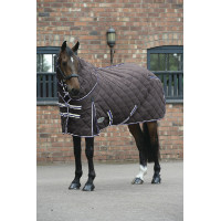 Coperta Weatherbeeta Comfitec™ Scuderia Detach-A-Neck 350 g Antracite / blu Grigio