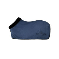 Coperta in pile Equestrian Stockholm con pelliccia Venezia scura