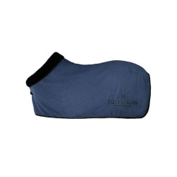 Coperta in pile Equestrian Stockholm con pelliccia Venezia scura