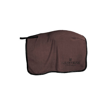 Coperta per reni quadrata in pile Equestrian Stockholm Mocha moderno