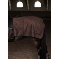 Coperta per reni quadrata in pile Equestrian Stockholm Mocha moderno