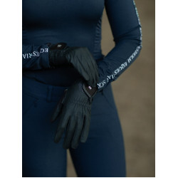 Guanti da equitazione Equestrian Stockholm Motion Nero edizione