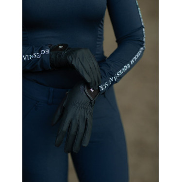 Guanti da equitazione Equestrian Stockholm Motion Nero edizione
