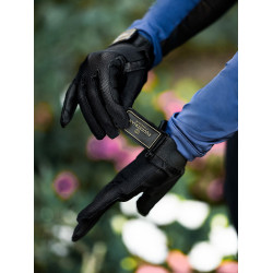 Guanti da equitazione Equestrian Stockholm Summer Nero oro