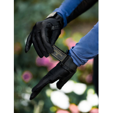 Guanti da equitazione Equestrian Stockholm Summer Nero oro