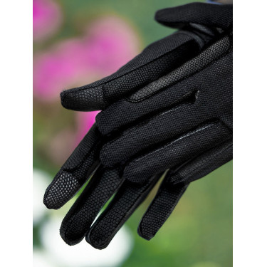 Guanti da equitazione Equestrian Stockholm Summer Nero oro