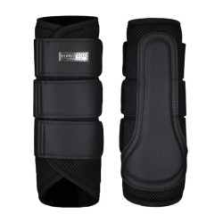 Stinchiere da dressage Equestrian Stockholm in mesh Edizione nera Nero