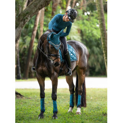 Stinchiere da dressage Equestrian Stockholm in mesh Blu teal