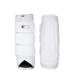 Stinchiere da dressage Equestrian Stockholm in mesh Bianco dorato