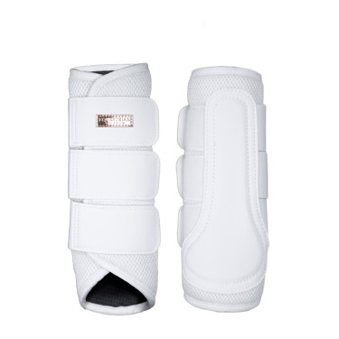 Stinchiere da dressage Equestrian Stockholm in mesh Bianco dorato