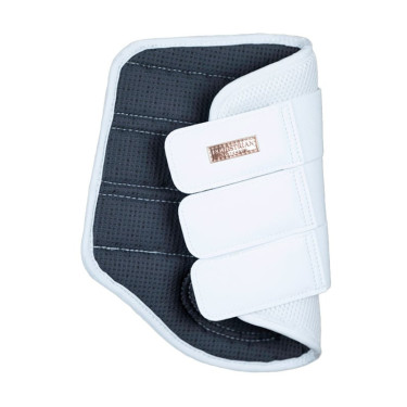 Stinchiere da dressage Equestrian Stockholm in mesh Bianco rosa oro