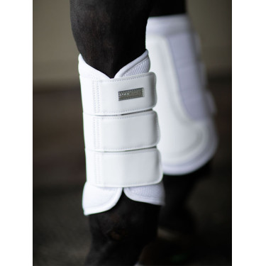 Stinchiere da dressage Equestrian Stockholm in mesh Bianco argentato