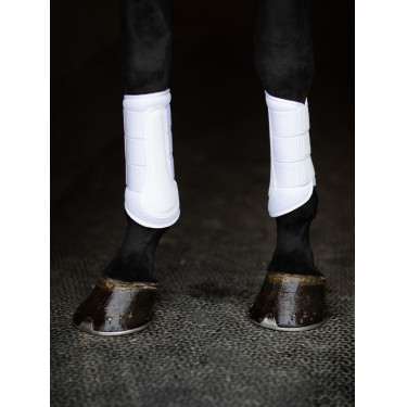 Stinchiere da dressage Equestrian Stockholm in mesh Bianco argentato