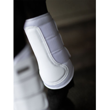 Stinchiere da dressage Equestrian Stockholm in mesh Bianco argentato