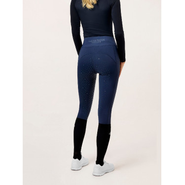 Leggings da equitazione Equestrian Stockholm Movement donna Tutto blu navy Blu marino