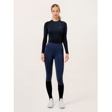 Leggings da equitazione Equestrian Stockholm Movement donna Tutto blu navy Blu marino