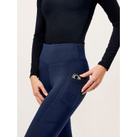 Leggings da equitazione Equestrian Stockholm Movement donna Tutto blu navy Blu marino