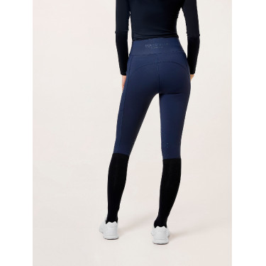 Leggings da equitazione Equestrian Stockholm Movement donna Tutto blu navy Blu marino