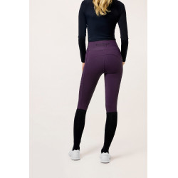 Leggings da equitazione Equestrian Stockholm Movement donna Nero corvino Viola