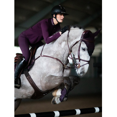 Leggings da equitazione Equestrian Stockholm Movement donna Nero corvino Viola