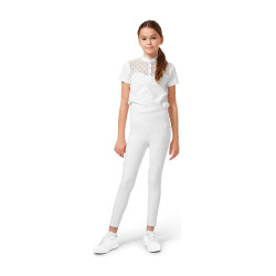 Leggings da equitazione Equestrian Stockholm Movement Young Rider Bianco