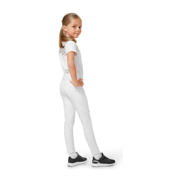 Leggings da equitazione Equestrian Stockholm Movement Young Rider Bianco