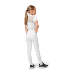 Leggings da equitazione Equestrian Stockholm Movement Young Rider Bianco