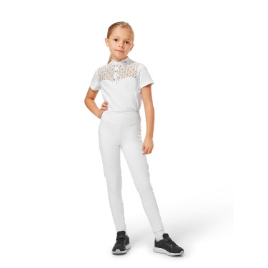 Leggings da equitazione Equestrian Stockholm Movement Young Rider Bianco