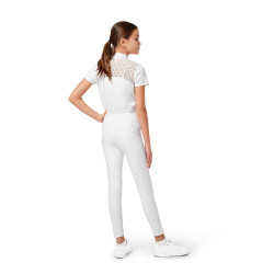 Leggings da equitazione Equestrian Stockholm Movement Young Rider Bianco