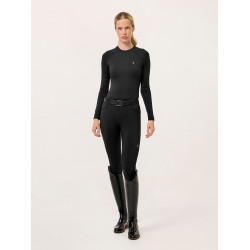 Leggings da equitazione da donna Equestrian Stockholm Premium Nero