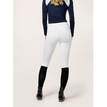 Leggings da equitazione da donna Equestrian Stockholm Premium Bianco