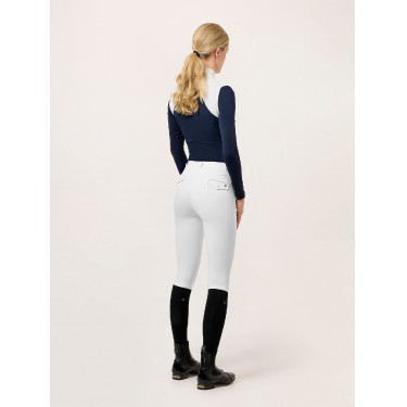 Leggings da equitazione da donna Equestrian Stockholm Premium Bianco