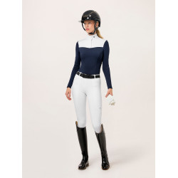 Leggings da equitazione da donna Equestrian Stockholm Premium Bianco