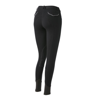 Pantaloni Equithème Pro Antracite / bianco Grigio