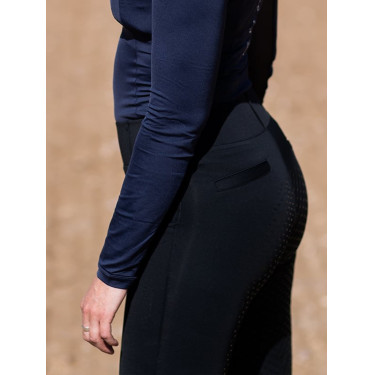 Leggings da equitazione da donna Equestrian Stockholm Supreme Nero edizione Leggings da equitazione da donna Equestrian Stockholm Supreme Nero edizione