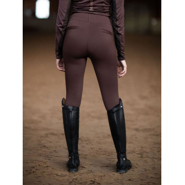 Leggings da equitazione da donna Equestrian Stockholm Supreme Bagliore infinito Marrone Leggings da equitazione da donna Equestrian Stockholm Supreme Bagliore infinito Marrone