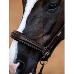 Capezza in pelle Equestrian Stockholm anatomica scintillante Full marrone Capezza in pelle Equestrian Stockholm anatomica scintillante Full marrone