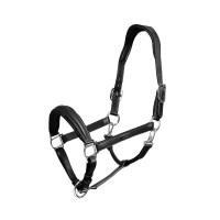 Capezza in pelle Equestrian Stockholm anatomica scintillante Edizione nera Nero
