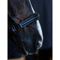 Capezza in pelle Equestrian Stockholm anatomica scintillante Edizione nera Nero