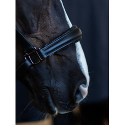 Capezza in pelle Equestrian Stockholm anatomica scintillante Edizione nera Nero