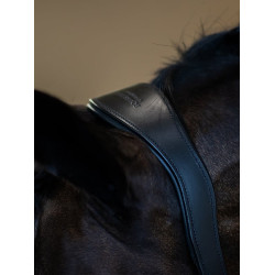 Capezza in pelle Equestrian Stockholm anatomica scintillante Edizione nera Nero
