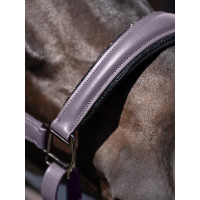 Capezza in pelle Equestrian Stockholm anatomica scintillante Viola scuro