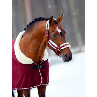Capezza e lunghina Equestrian Stockholm con pelliccia Bordeaux Capezza e lunghina Equestrian Stockholm con pelliccia Bordeaux