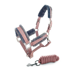 Capezza e lunghina Equestrian Stockholm con pelliccia Rosa