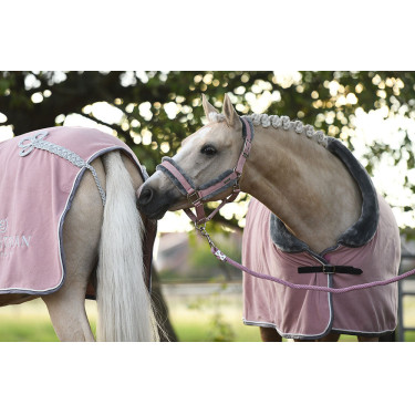 Capezza e lunghina Equestrian Stockholm con pelliccia Rosa