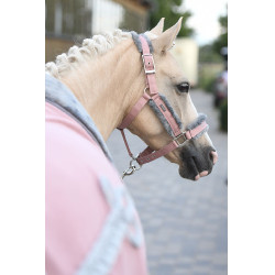 Capezza e lunghina Equestrian Stockholm con pelliccia Rosa