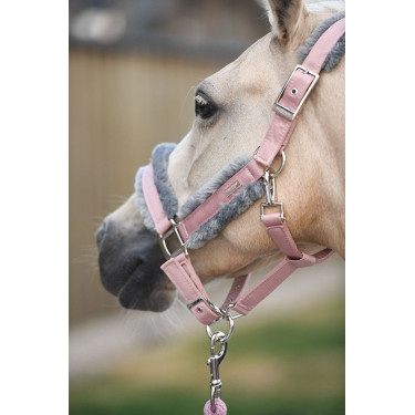 Capezza e lunghina Equestrian Stockholm con pelliccia Rosa